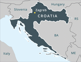 map Croatia